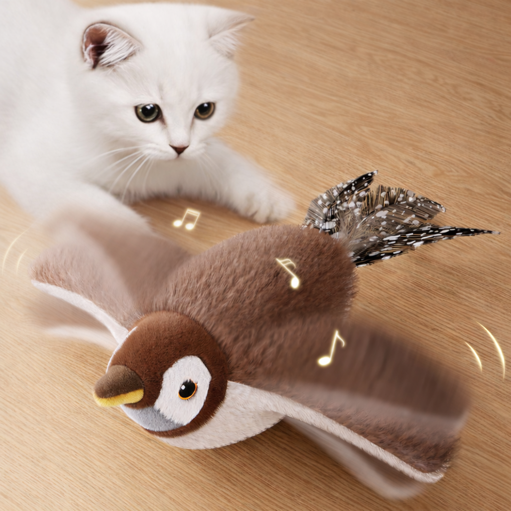 Little bird chirping simulation toy, cat hunting play, self fun